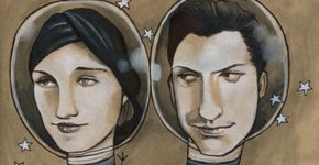 Artista plástica cria série de desenhos surrealistas em parceria com sua filha de 4 anos