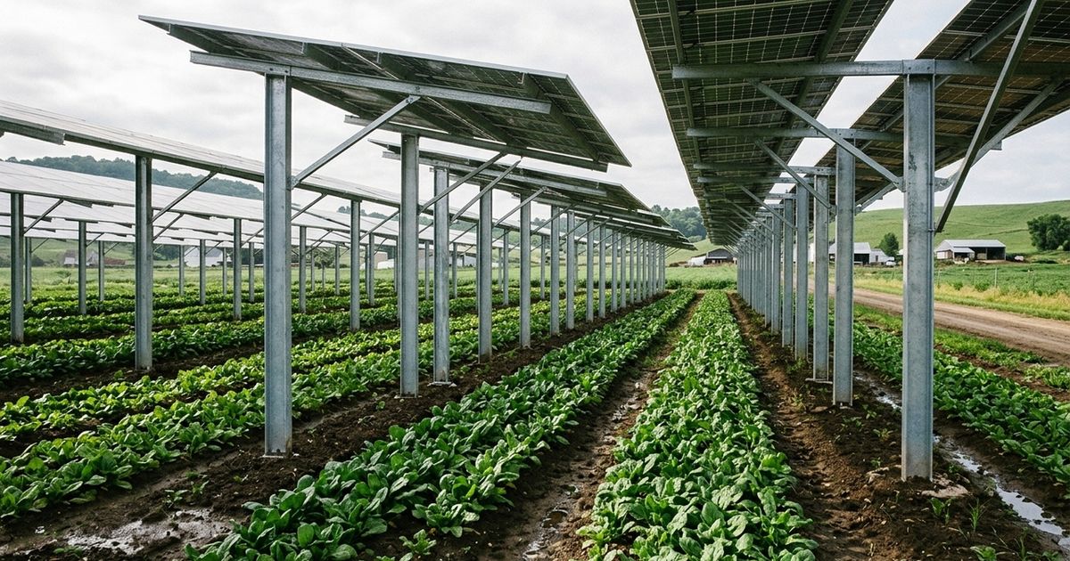 Fazenda do Colorado cultiva frutas vermelhas e ervas sob 3.276 painéis solares, e 4 anos de dados mostram que a sombra ajudou plantas a enfrenta…