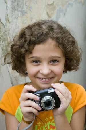 A pequena fotógrafa Julia Correa Bulhões