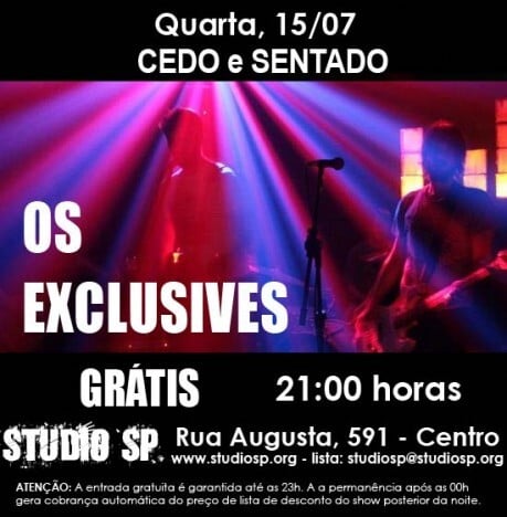 Cartaz de divulgação do show