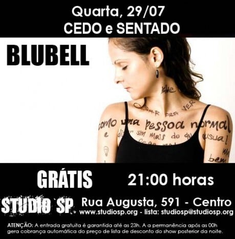 Cartaz de divulgação do show