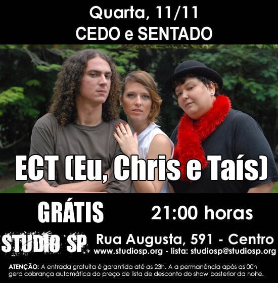 Flyer eletrônico do show