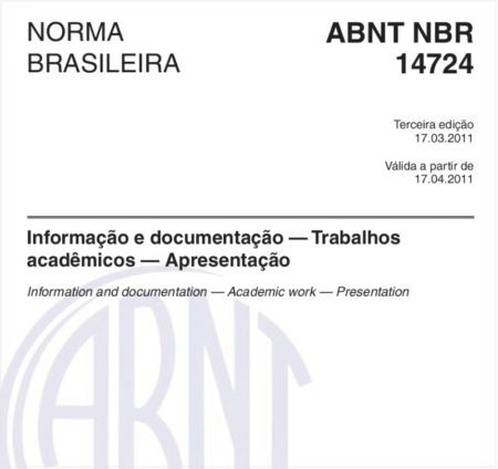 Normas ABNT NBR 14724 entraram em vigor em março de 2011