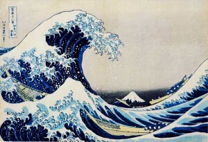 Obras de Katsushika Hokusai figuram entre as mais conhecidas no estilo ukiyoe