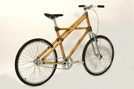 Todo o quadro da bike é feito de bambu