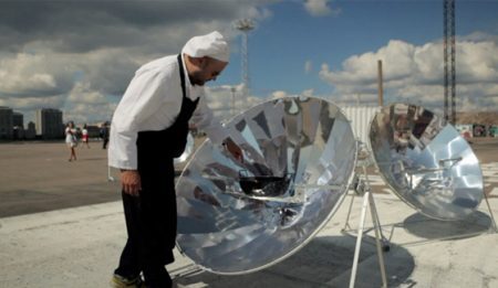 Restaurante que funciona somente com energia solar