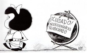 Politizada, Mafalda não rema com a maré