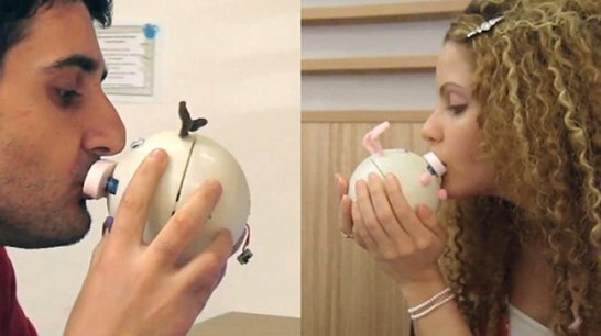 Simulador do beijo virtual