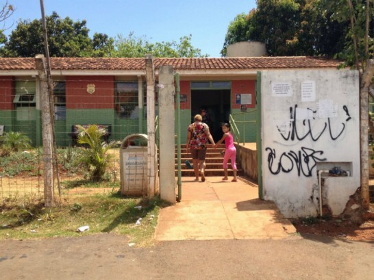 O Posto de Saúde da Família (PSF) onde Luisa trabalha, em Goiânia