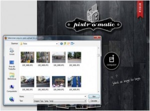 Capture uma foto direto da sua webcam ou procure alguma salva em seu computador.