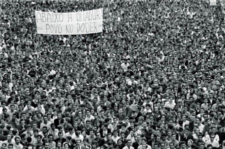 Manifestação contra a Ditadura em 1968, no Rio de Janeiro