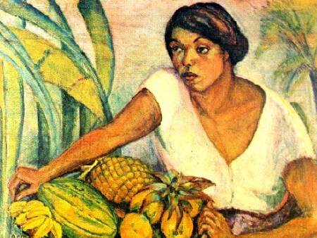 Pintura “Tropical” de Anita Malfatti, um dos nomes de destaque que integrou o movimento modernista brasileiro.