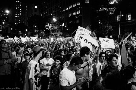 Avenida Rio Branco foi tomada por manifestantes