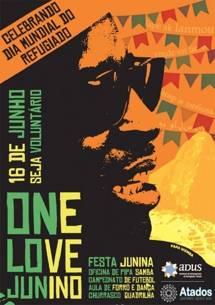 “Além de ser junho, é domingo. Então teremos churrasco e futebol. Oficinas de dança pros desajeitados e até oficina de pipa pra molecada de todas as idades (inclusive os moleques adultos). Claro que música boa não vai faltar. Os DJs estão preparando um repertório diverso, além da banda que vai segurar a responsa de tocar um som tupiniquim de qualidade”, diz o convite da festa.
