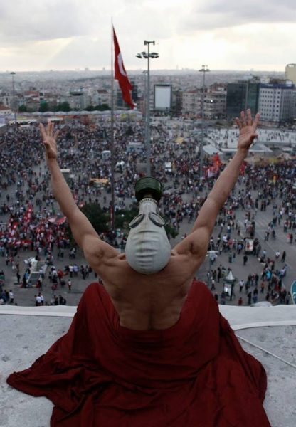 Manifestante turco