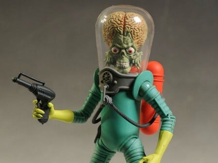 O personagem de Marte Ataca tem 15cm
