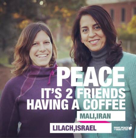 “Paz, são duas amigas tomando um café” – Mali, Irã e Lilach, Israel