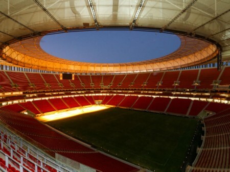 Cobertura do Mané Garrincha, em Brasília.