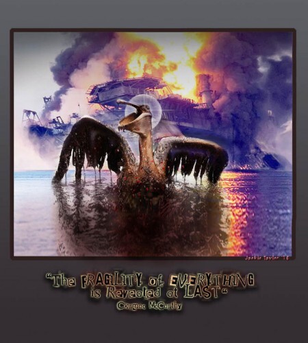 ‘Pelican Explosion’ – Jackie Taylor, obra exposta em galeria online do Art Not Oil