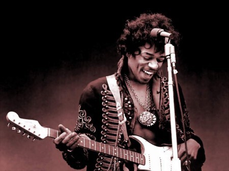 A preferida de Jimi Hendrix era a Fender Stratocaster