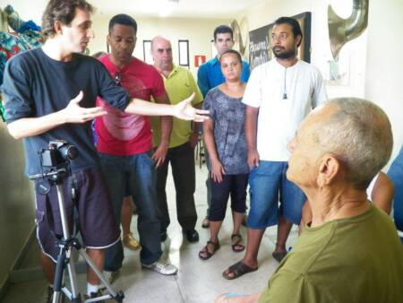 Aula do curso Horizontes Periféricos no Centro Cultural Venda Nova