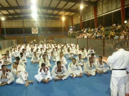Alunos da Associação Sensei de Lutas Esportivas de Manaus