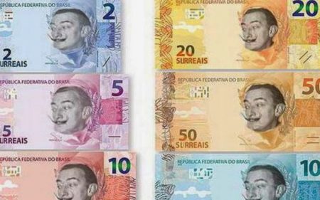 Notas de “Surreais” são estampadas com o rosto de Salvador Dalí