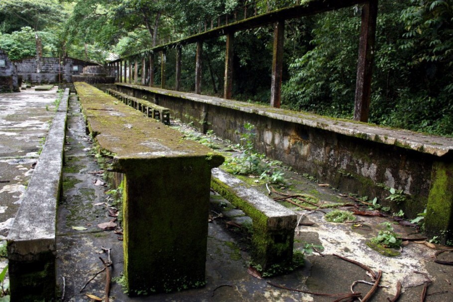 Detalhe da antiga prisão de Gorgona, na Colômbia que, atualmente, é um parque nacional em pleno Pacífico