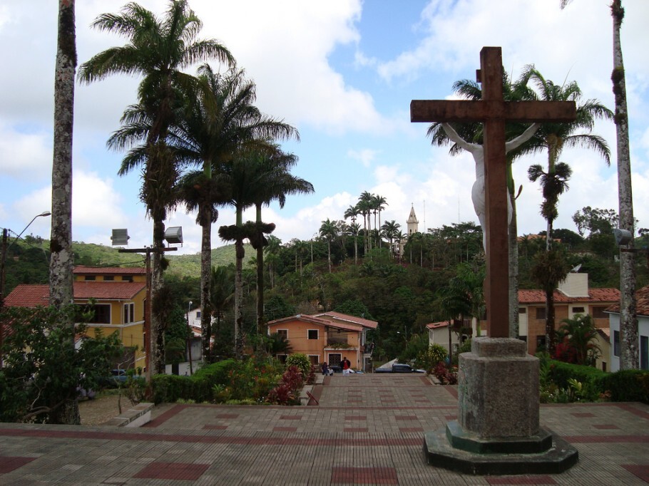 Vista da cidade de Guaramiranga, no Ceará