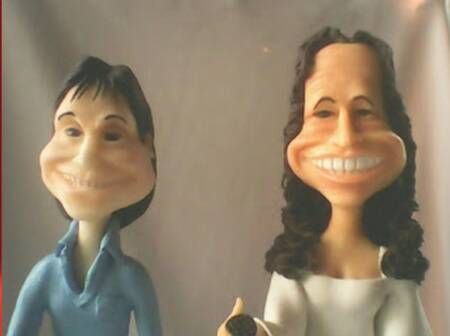 Roberto Carlos e Maria Bethânia em miniatura