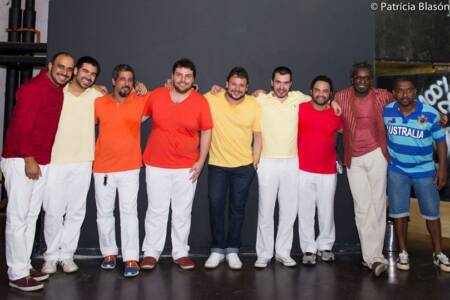 Moyseis com sua banda Joia Rara