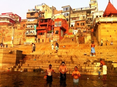 Rio Ganges, Varanasi, Índia.