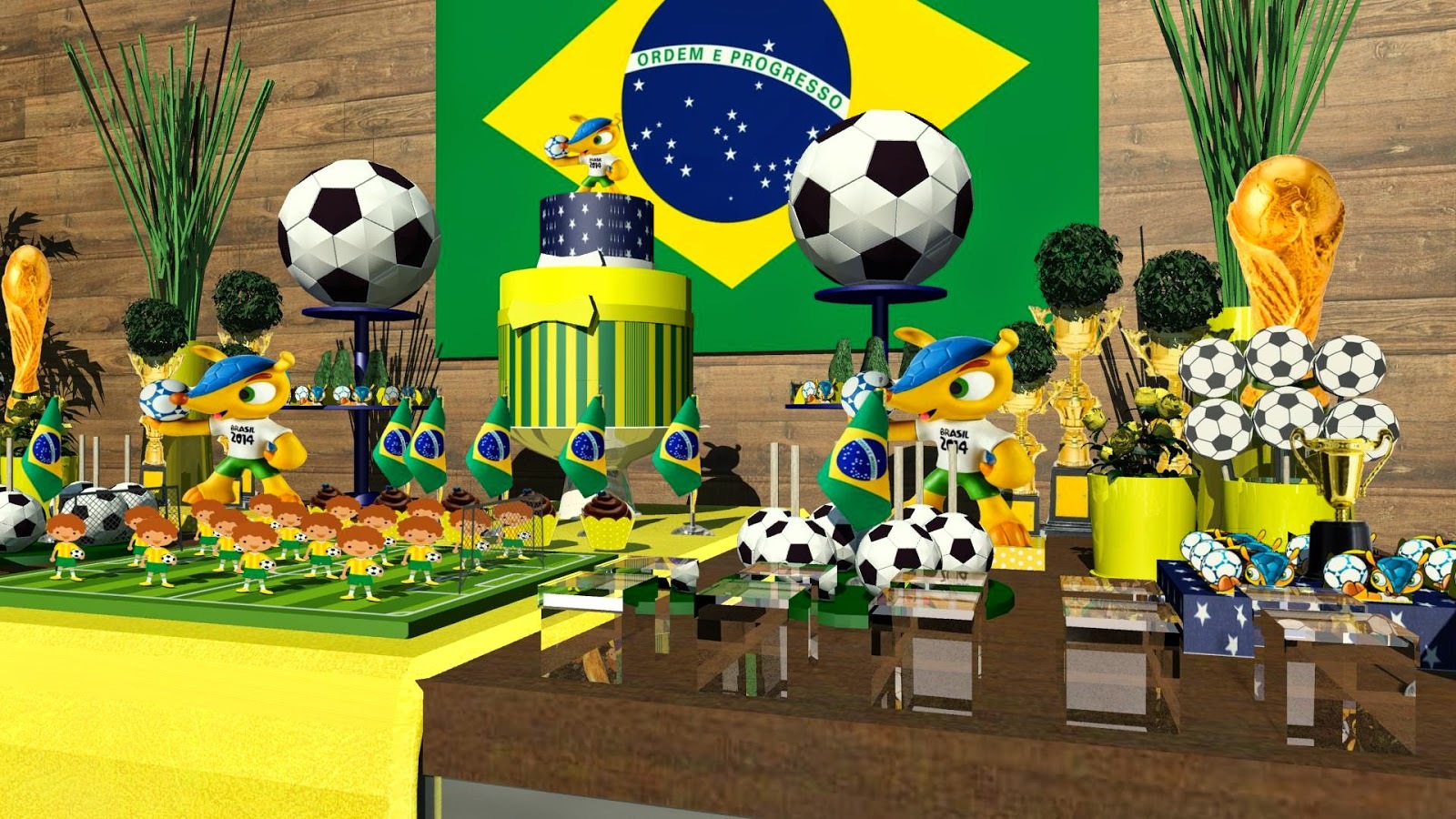 5 ideias de decoração para assistir jogos do Brasil