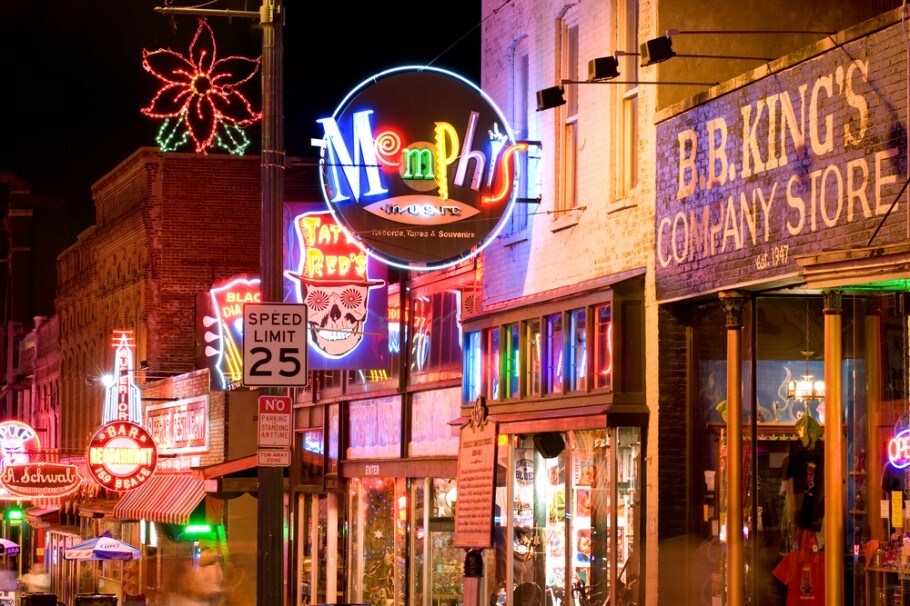 Memphis, cidade onde nasceu o astro do rock Elvis Presley