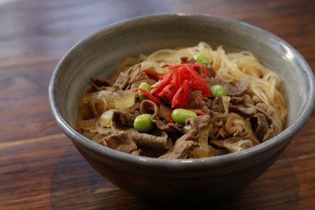 O gyudon também pode ser apreciado no evento