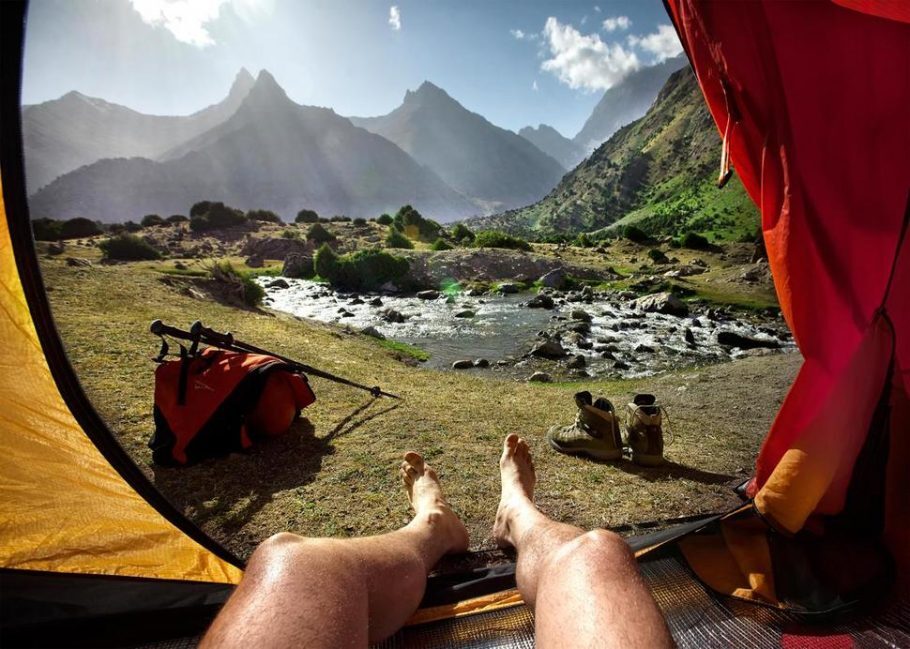 Perto da Fann Mountains, Tajiquistão