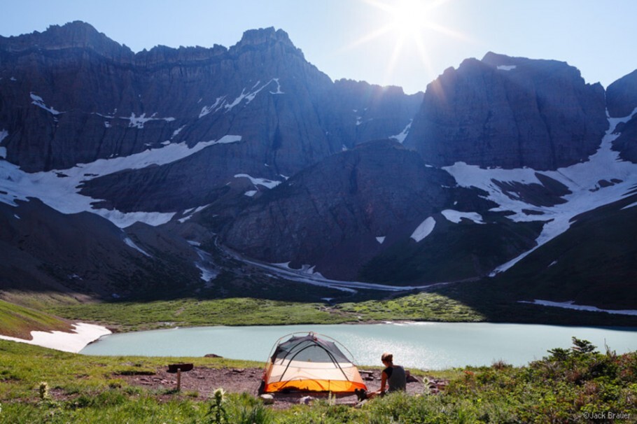 No Parque Nacional Glacier, Montana