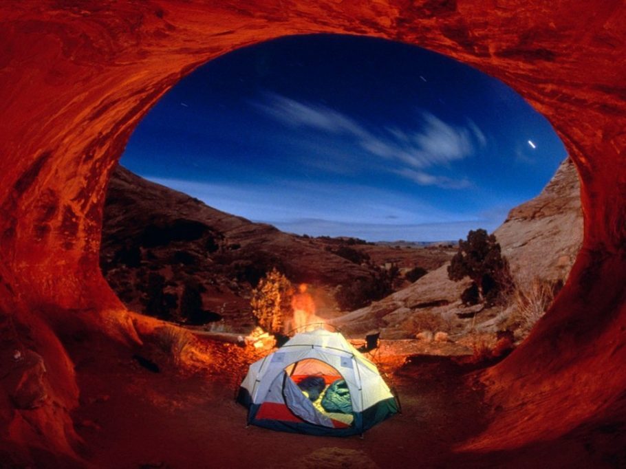 No Parque Nacional Arches, Utah