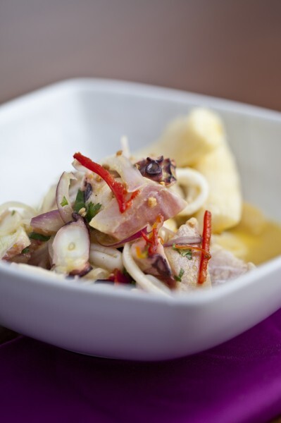 O ceviche guayas, do Suri Ceviche Bar, é servido no Banquete da Virgílio