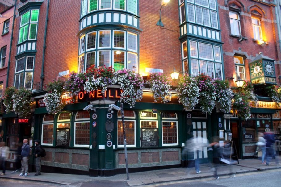 Fachada do pub O’Neill’s, em Dublin