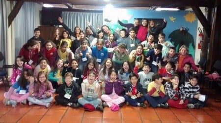 As crianças só vão embora na tarde do domingo