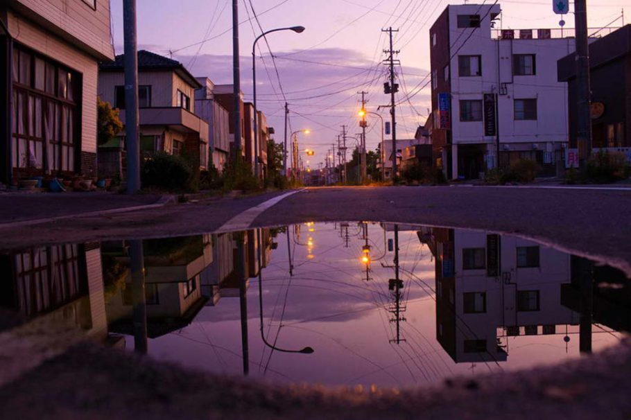 A cidade de Namie encontra-se hoje dentro da zona de exclusão de Fukushima. [Japão]