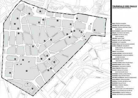 Mapa com os roteiros no centro é parte integrante do guia