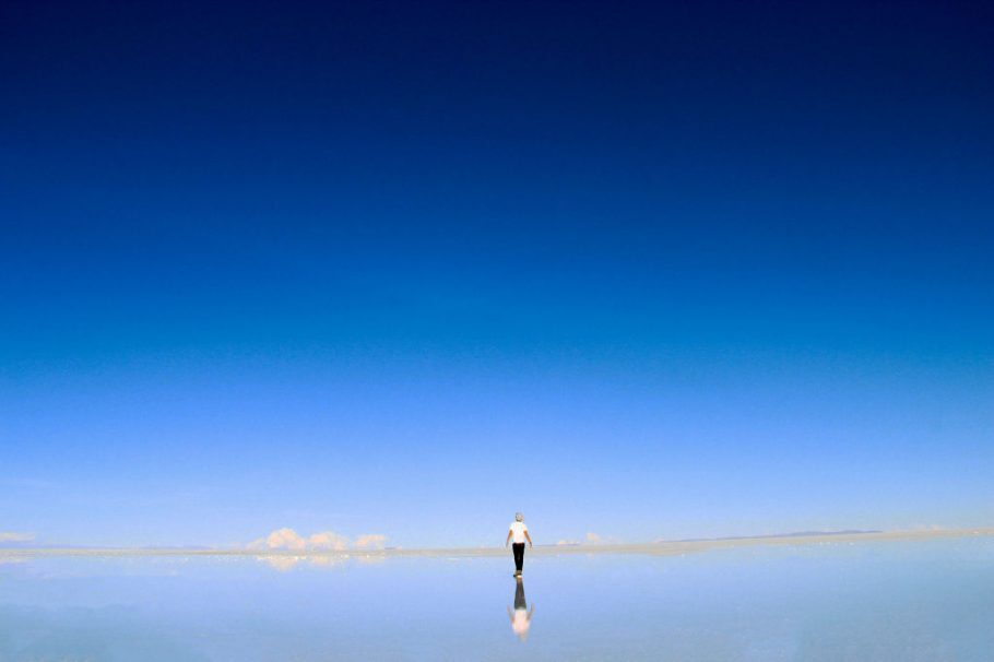 Com 12 mil km², o Salar do Uyuni, na Bolívia, é a maior planície de sal do mundo e o único ponto natural brilhante que é possível ser avistado do espaço