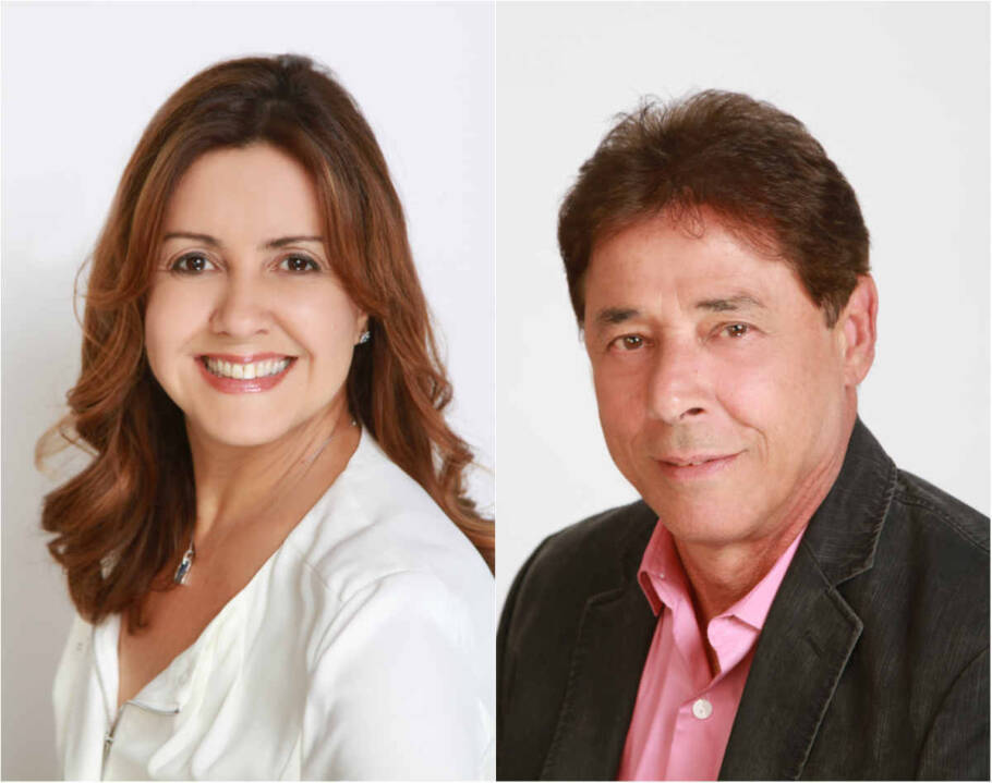 casal Edna e Helio Batini à Flórida há 20 anos