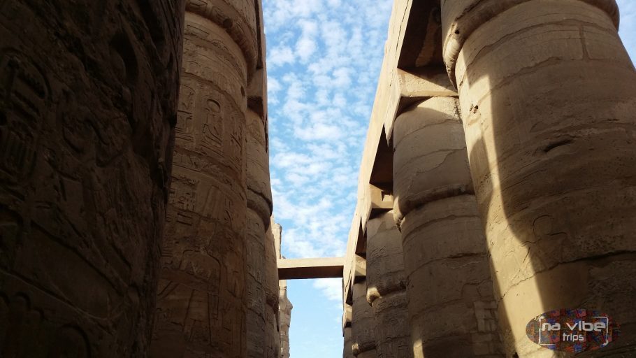 Colunas gigantescas do Templo de Karnak