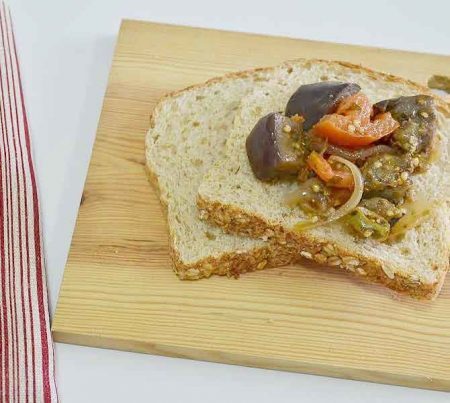 Caponata como antepasto pode ser servida como aperitivo