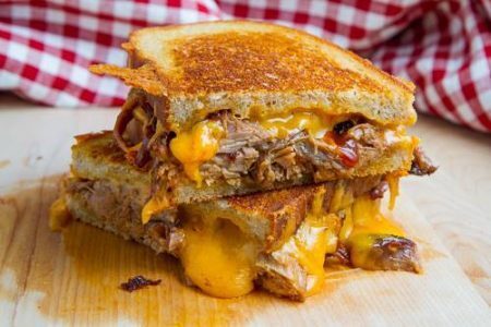 Lanche Pork Grilled Cheese, servido pelo Jackie & Jack