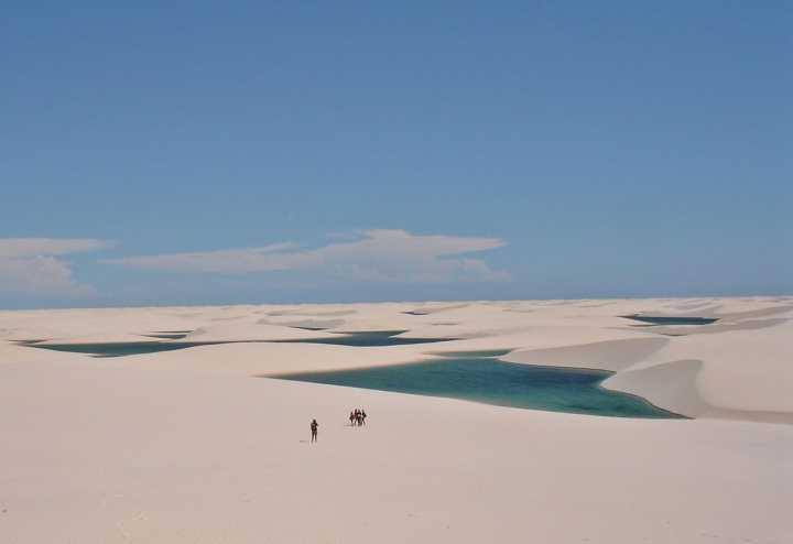 Lagoa Bonita, no Parque Nacional dos Lençóis Maranhenses