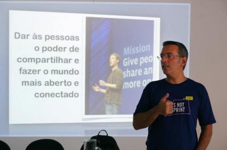 Alexandre Hohagen, Vice Presidente do Facebook, participou da abertura do primeiro curso.